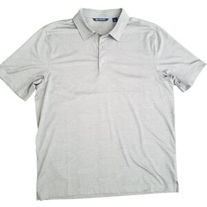 Cutter & Buck Grey Pattern Golf Polo Large